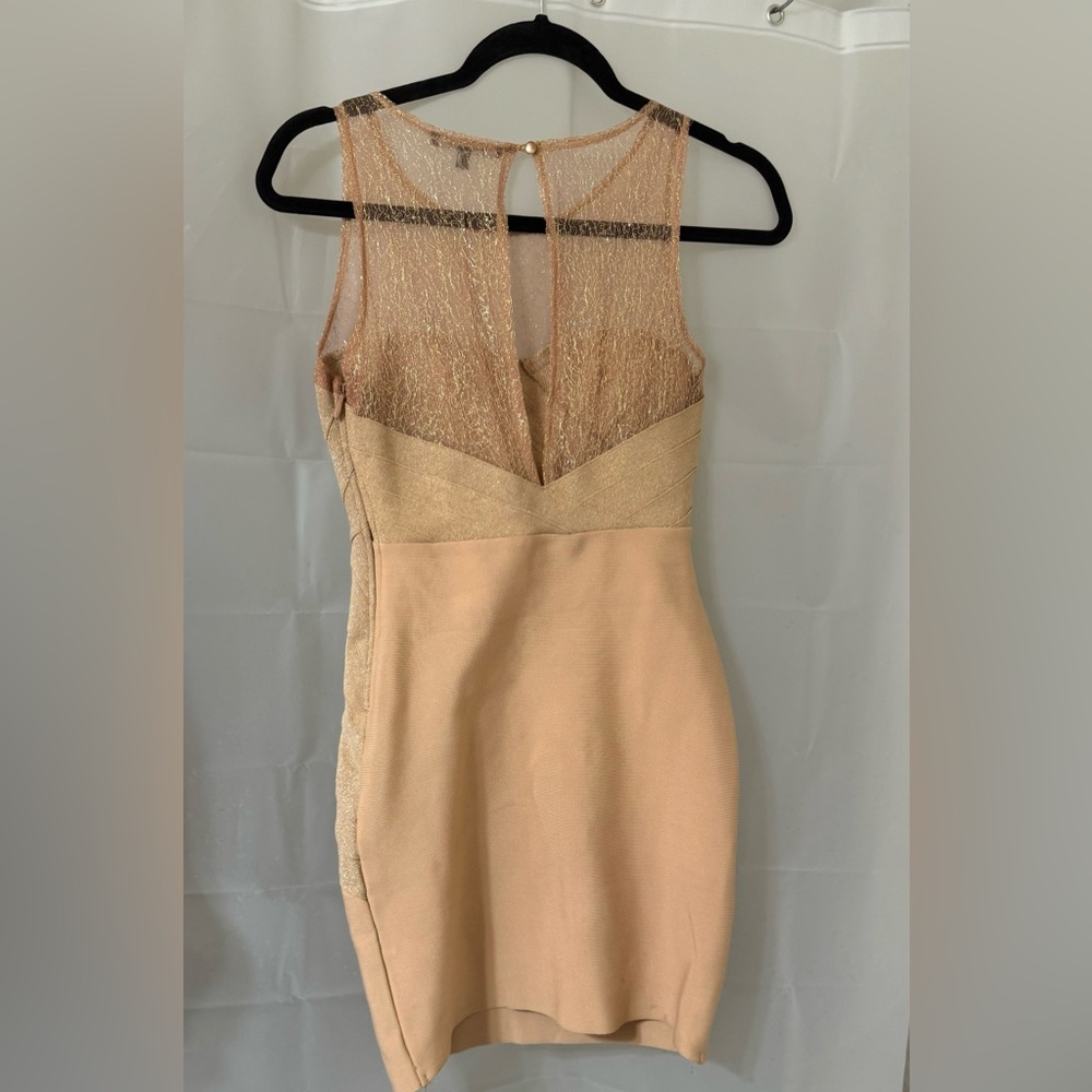 Wow Couture Danica Dress In Gold - Beyond the Rack - Picture 3 of 3